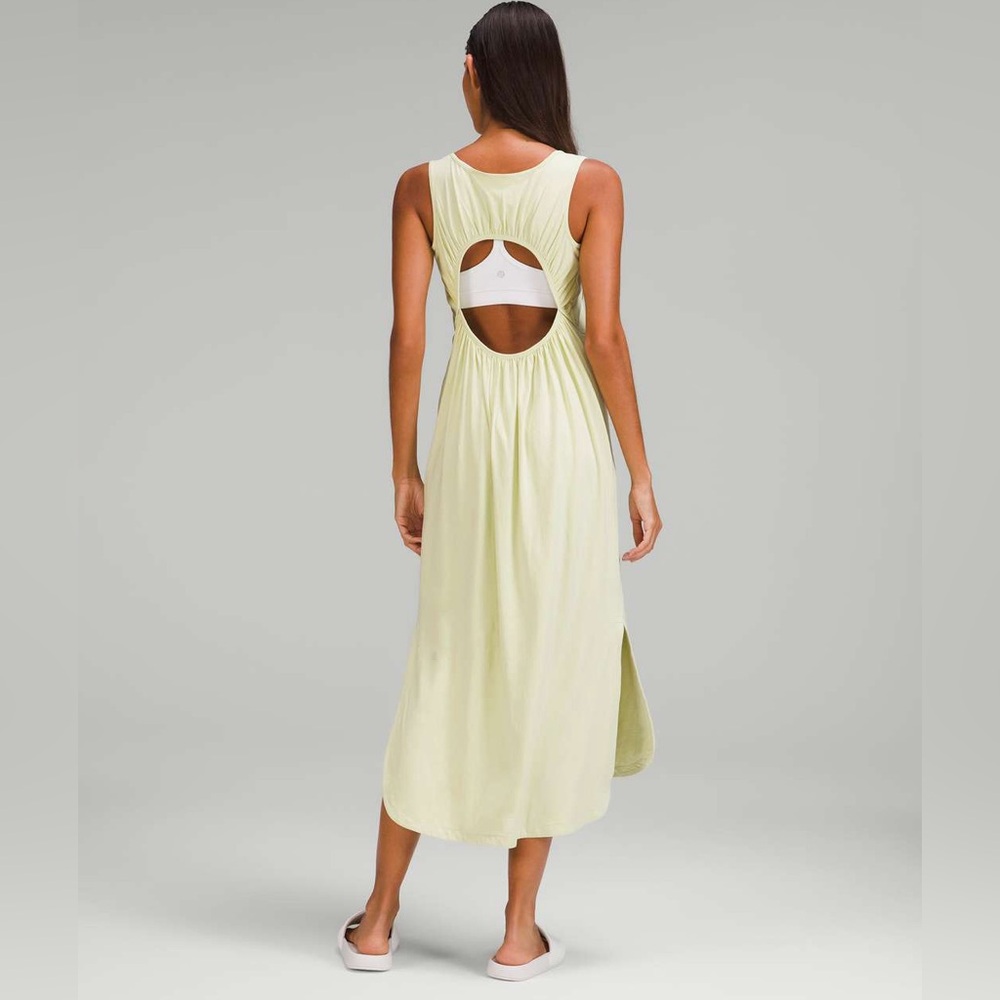 Lululemon Pima Cotton Open-Back Midi Dress - Dewy